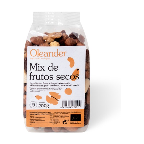MIX FRUTOS SECOS OLEANDER 200G