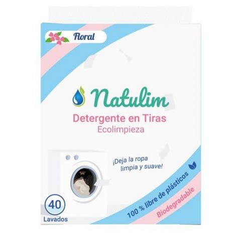 Detergente en tiras Floral 40lav Natulim