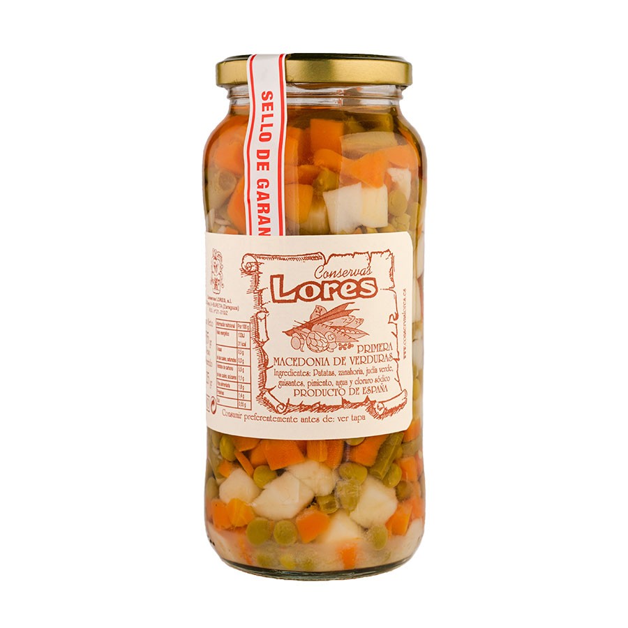 Macedonia de verduras 535g CONSERVAS LORES