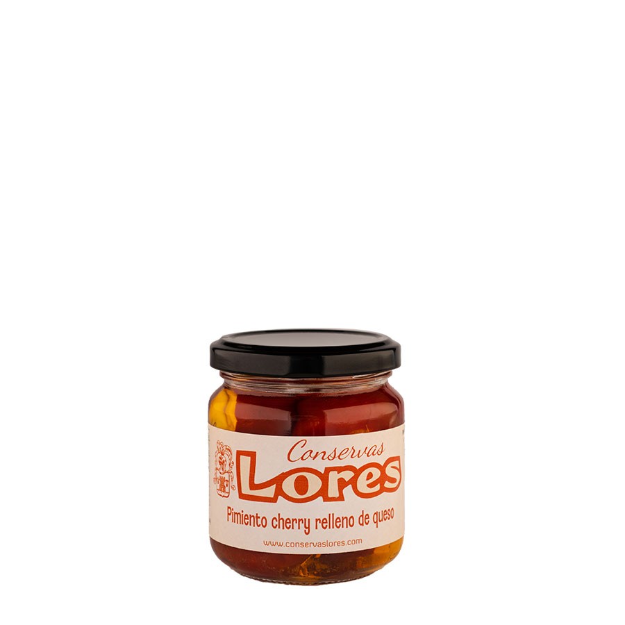Pimientos cherry con queso 190g CONSERVAS LORES