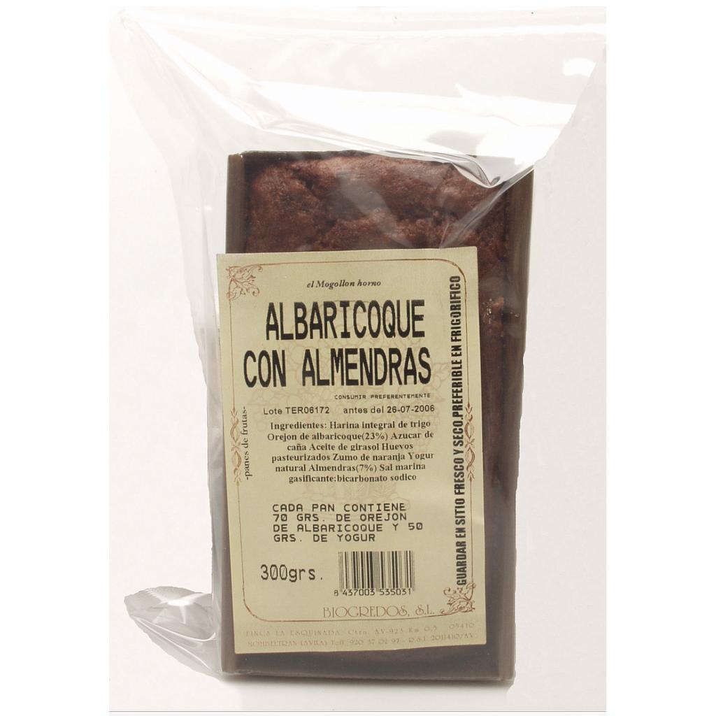 Plum-cake albaricoque y almendras 300gs BIOGREDOS