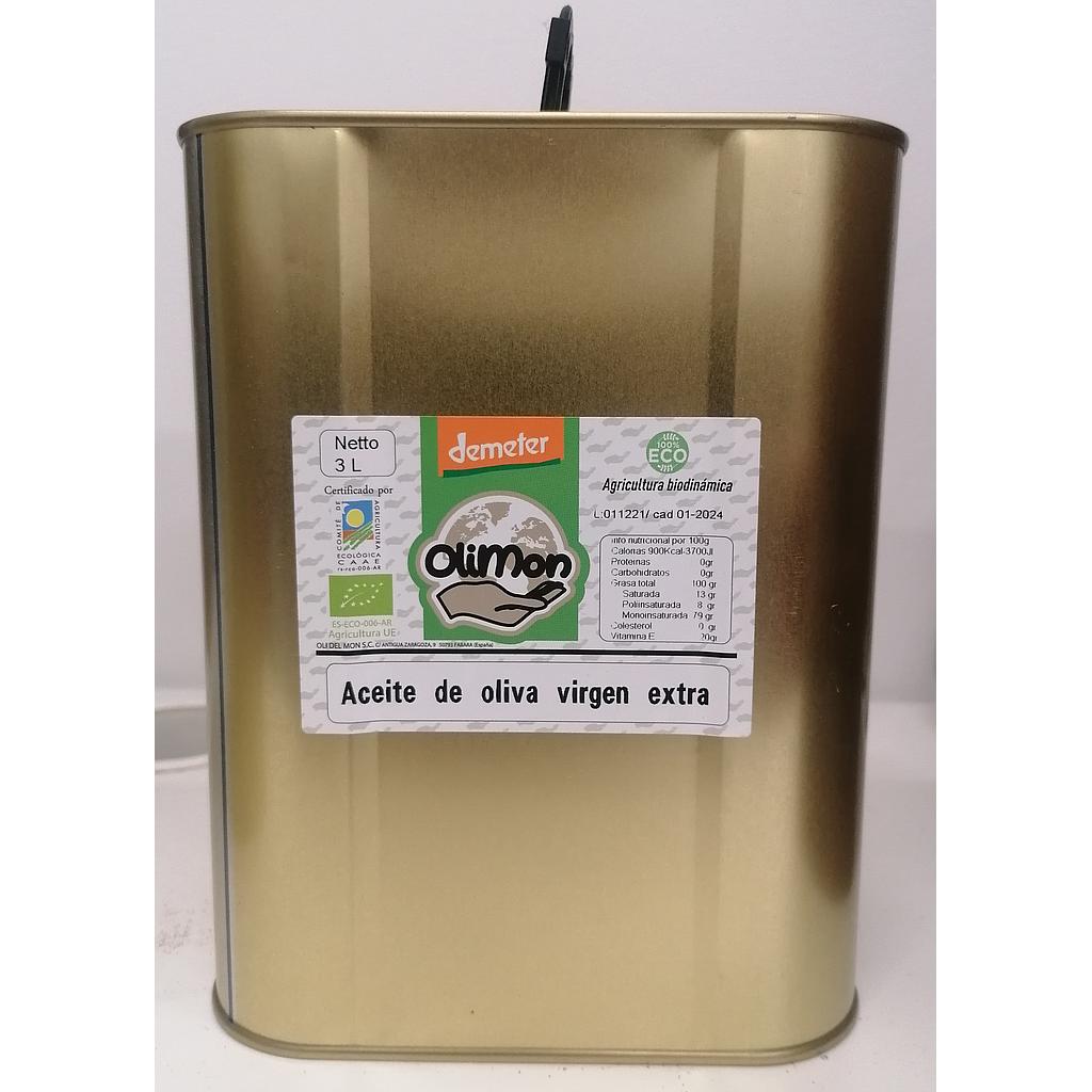 ACEITE OLIVA VIRGEN EXTRA LATA 3l OLIMON
