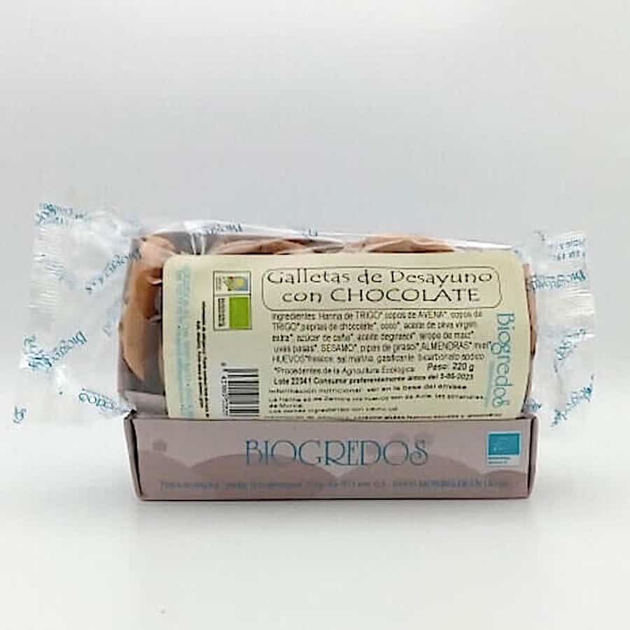 Galletas desayuno con chocolate 200g BIOGREDOS