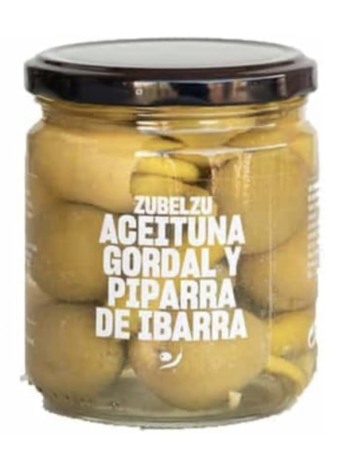 Aceituna gordal y piparra 370ml ZUBELZU