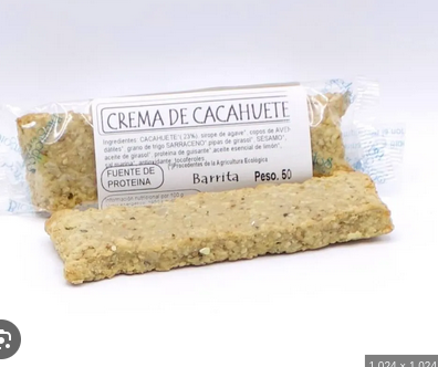 BARRITA CREMA DE CACAHUETE BIOGREDOS 50G