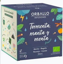INFUSION TORMENTA, MANTA Y MENTA ORBALLO 12 UD