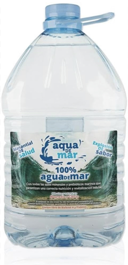 AGUA MAR ENVASE PLASTICO AQUA DE MAR 5L