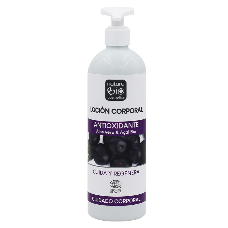 LOCION CORPORAL ANTIOXIDANTE ALOE VERA ACAI NATURABIO 500ML