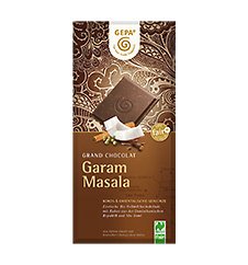 CHOCOLATE LECHE GARAM MASALA GEPA 100G
