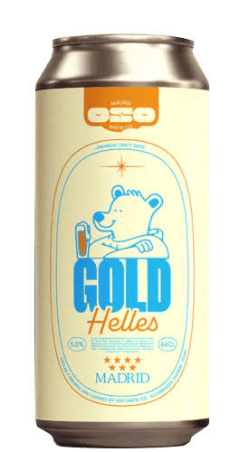 CERVEZA HELLES LAGER 5º OSO GOLD 44CL
