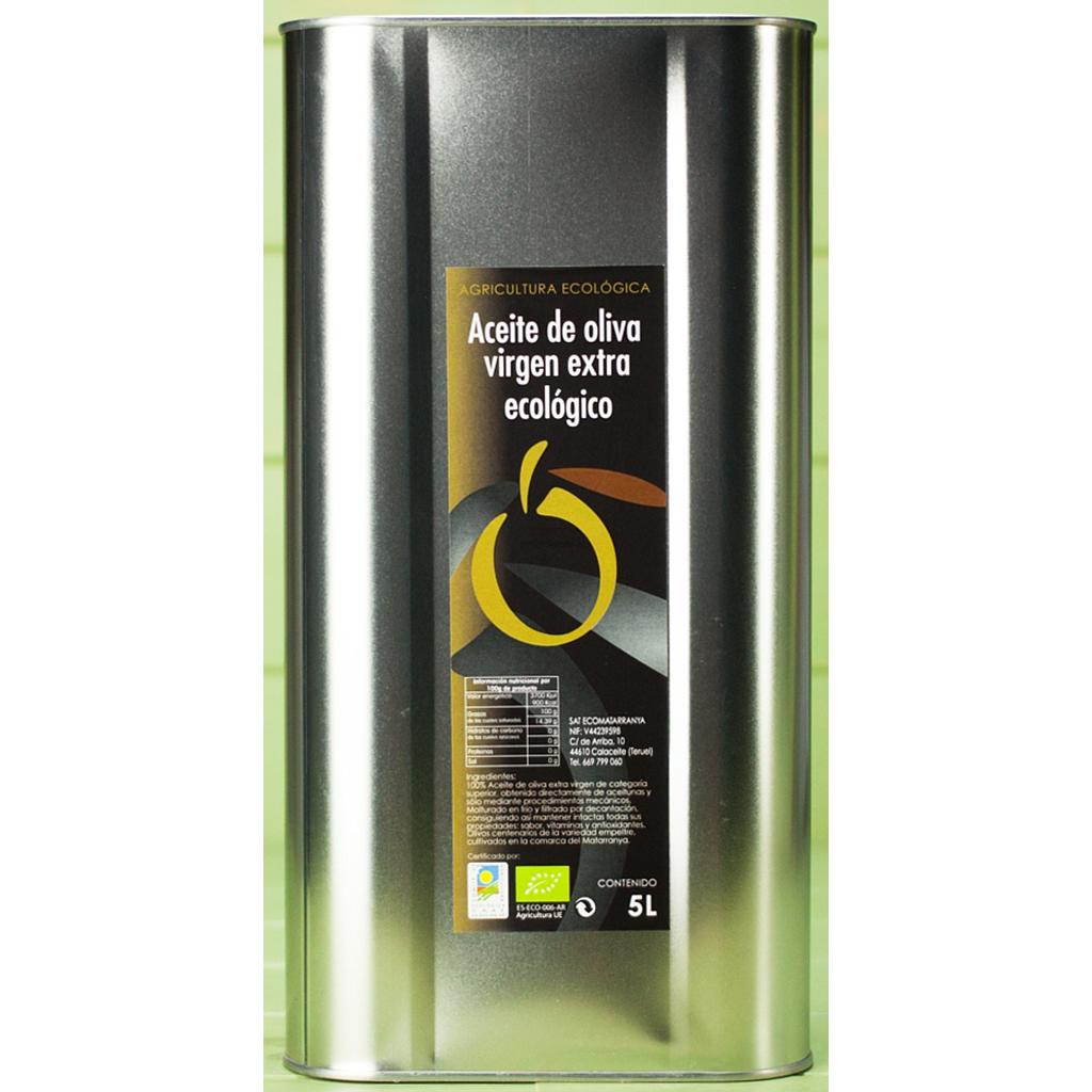 ACEITE OLIVA GARRAFA METALICA 5L ECOMATARRANYA