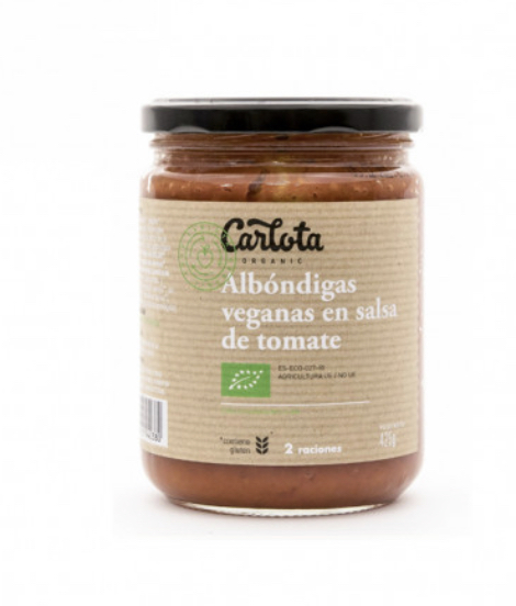 ALBONDIGAS VEGANAS SALSA TOMATE CARLOTA 425G