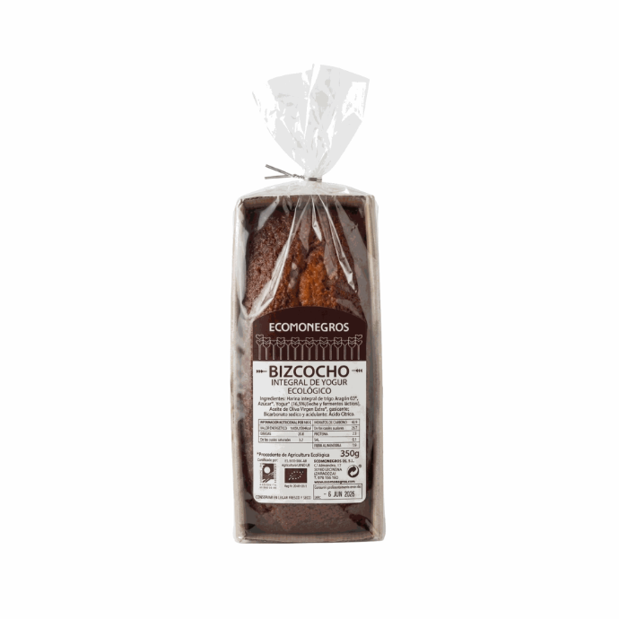Bizcocho yogur 350g ECOMONEGROS
