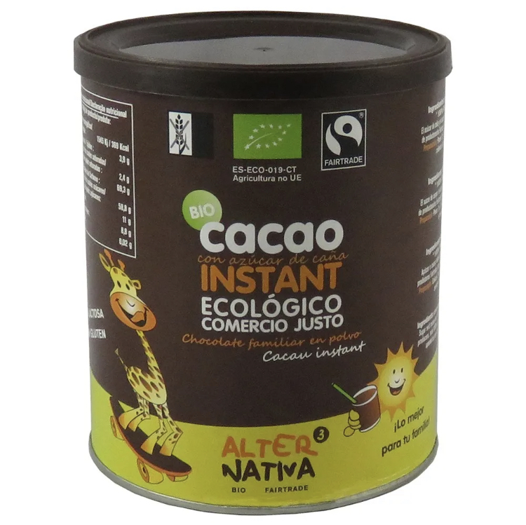 CACAO INSTANTANEO BIO ALTERNATIVA 3 400G
