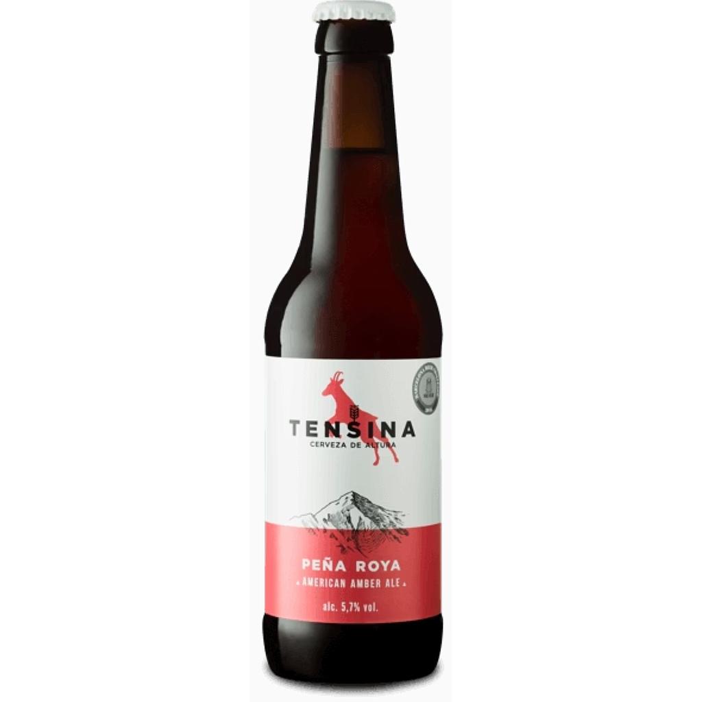CERVEZA AMERICAN AMBER ALE 5,7º BOTELLA TENSINA PEÑA ROYA 33CL