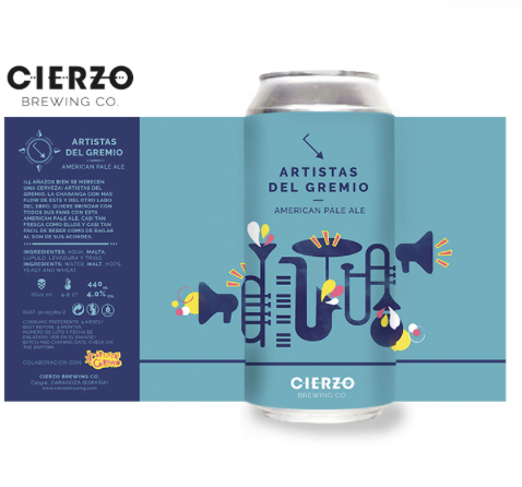 Cerveza Artistas del gremio 44cl CIERZO