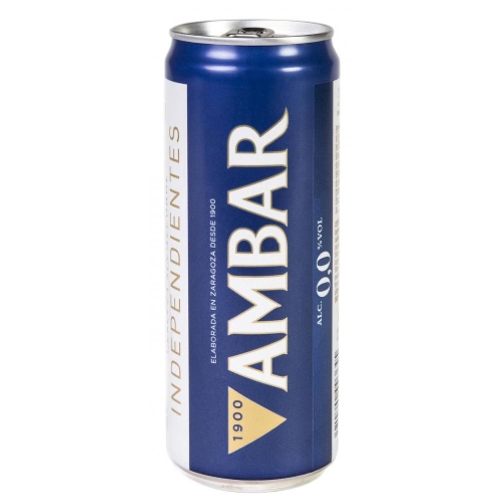 Cerveza lata 0.0 33cl AMBAR