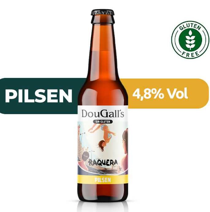 CERVEZA PILSEN SIN GLUTEN 5º DOUGALLS 33CL