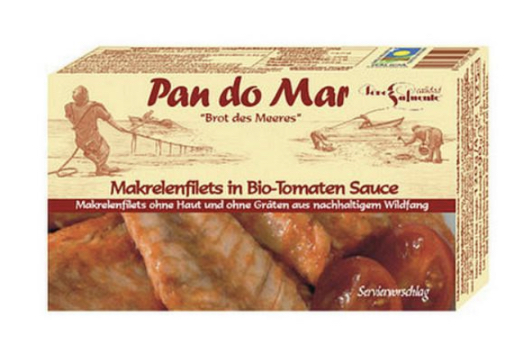Filetes de caballa en salsa de tomate eco 120g PAN DO MAR