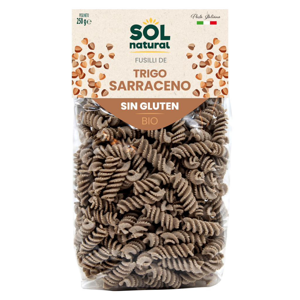 FUSILLI TRIGO SARRACENO SIN GLUTEN BIO SOL NATURAL 250G