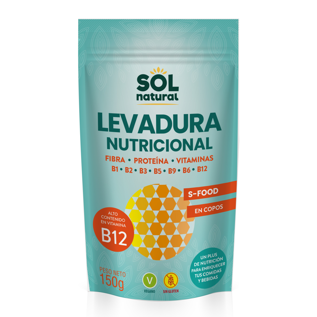 LEVADURA NUTRICIONAL VITAMINA B-12 SOL NATURAL 150G