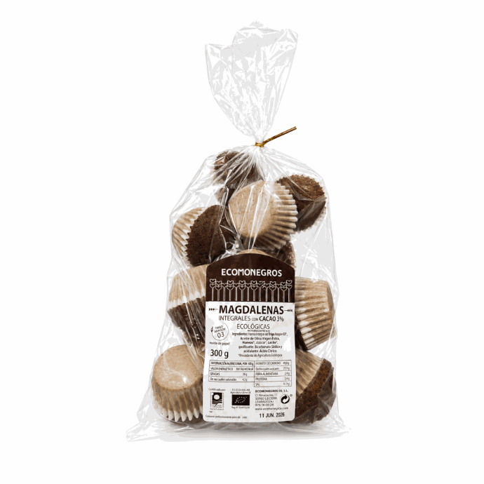 Magdalenas cacao 300g ECOMONEGROS
