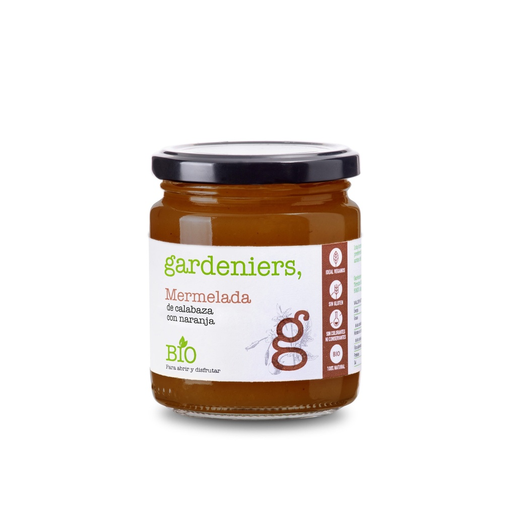 MERMELADA CALABAZA NARANJA GARDENIERS 250G