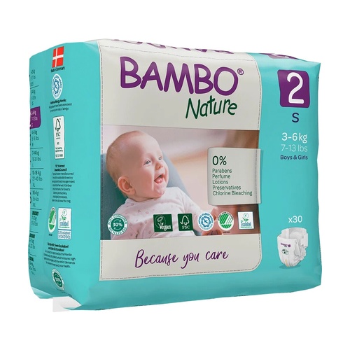 PAÑAL TALLA 2 BAMBO 30 UDS