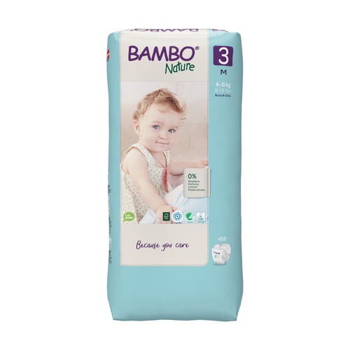 PAÑAL TALLA 3 BAMBO 52 UDS