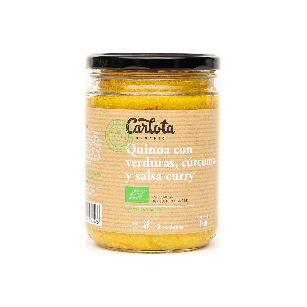 QUINOA VERDURAS CURCUMA SALSA CURRY CARLOTA 425G