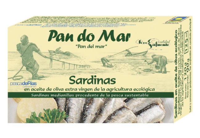Sardinas limón y aceite de oliva ecologico 120g PAN DO MAR