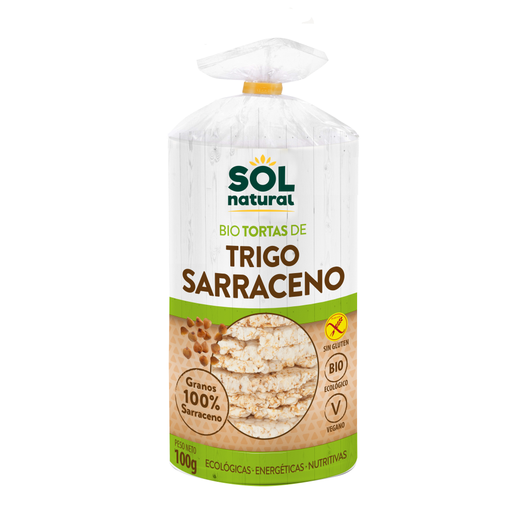 TORTAS TRIGO SARRACENO SIN GLUTEN BIO SOL NATURAL 100G