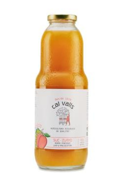 ZUMO MELOCOTON UVA CAL VALLS 1L