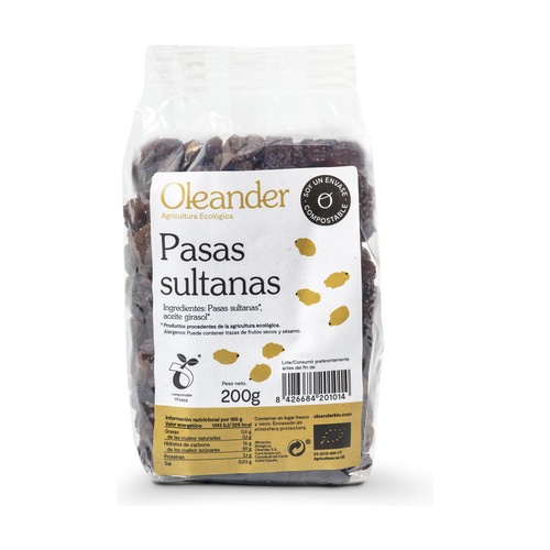 PASAS SULTANAS BOLSA OLEANDER 200G