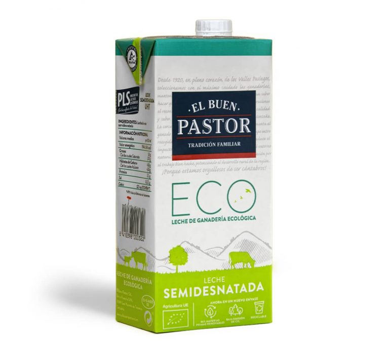 LECHE VACA SEMIDESNATADA BUEN PASTOR 1L