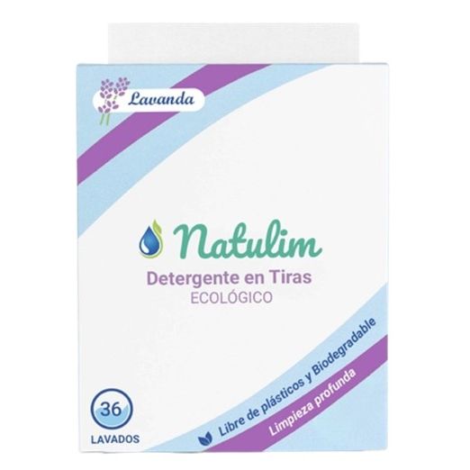 Detergente en tiras lavanda 40lav NATULIM
