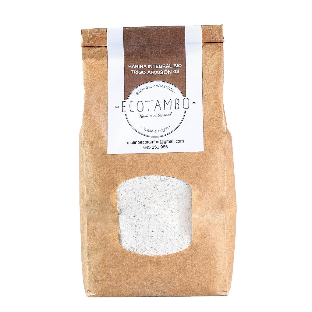 Harina Trigo Aragon 03 Integral 1Kg ECOTAMBO