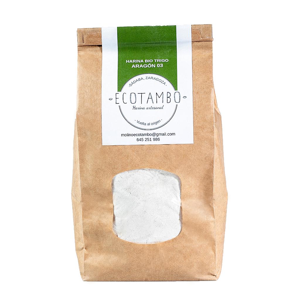 HARINA TRIGO ARAGON 03 BLANCA 1KG ECOTAMBO