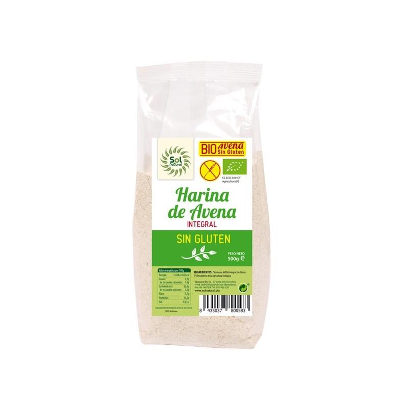 HARINA AVENA INTEGRAL SIN GLUTEN BIO SOL NATURAL 500G