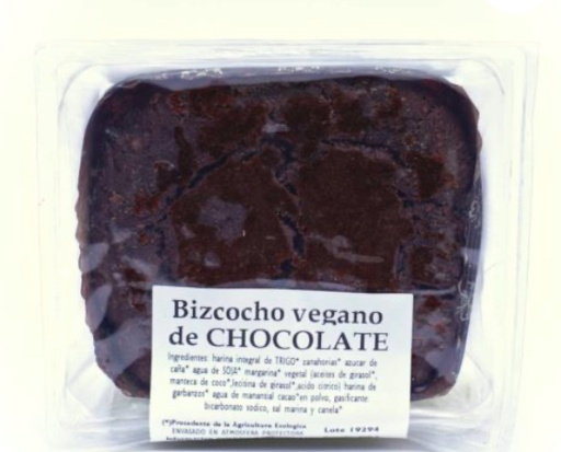 [07645] Bizcocho vegano de chocolate 250gs BIOGREDOS
