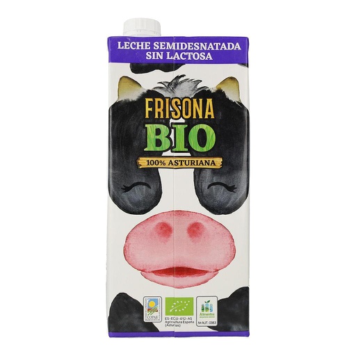 [07696] Leche semi sin lactosa 1l FRISONA