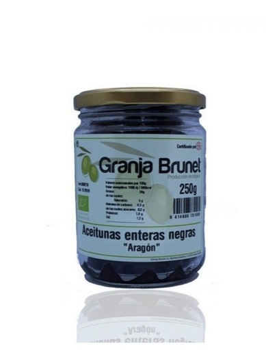 [1258] ACEITUNA NEGRA ARAGON GRANJA BRUNET 250G