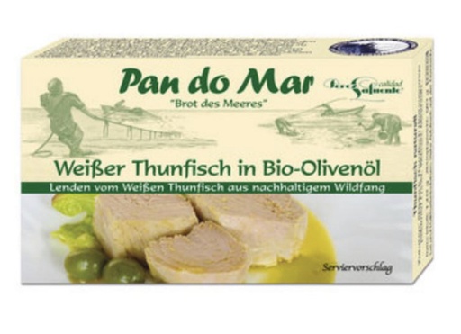[2943] ATUN BLANCO BONITO DEL NORTE AOVE LATA PAN DO MAR 120G