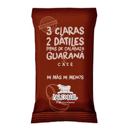 [3067] Barrita cafe y guarana 55g PALEOBULL