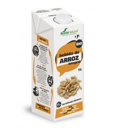 [883] BEBIDA ARROZ INTEGRAL SORIA NATURAL 1L
