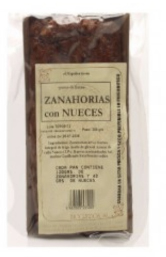 [2412] Plum-cake zanahoria y nueces 300g BIOGREDOS