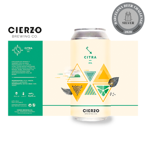 [2823] CERVEZA CITRA 6,2% 44cl CIERZO
