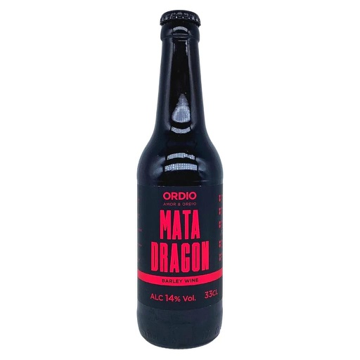 [2090] CERVEZA NEGRA 14º BOTELLA ORDIO MATADRAGONS 33CL