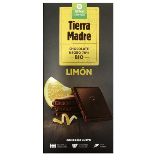 [2226] CHOCOLATE NEGRO 70% LIMON TIERRA MADRE 100G