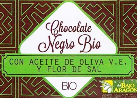 [1945] CHOCOLATE NEGRO AOVE FLOR SAL ISABEL 80G